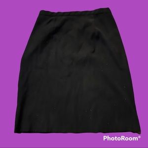 Black Suede Women’s Size 10 Knee Length Skirt